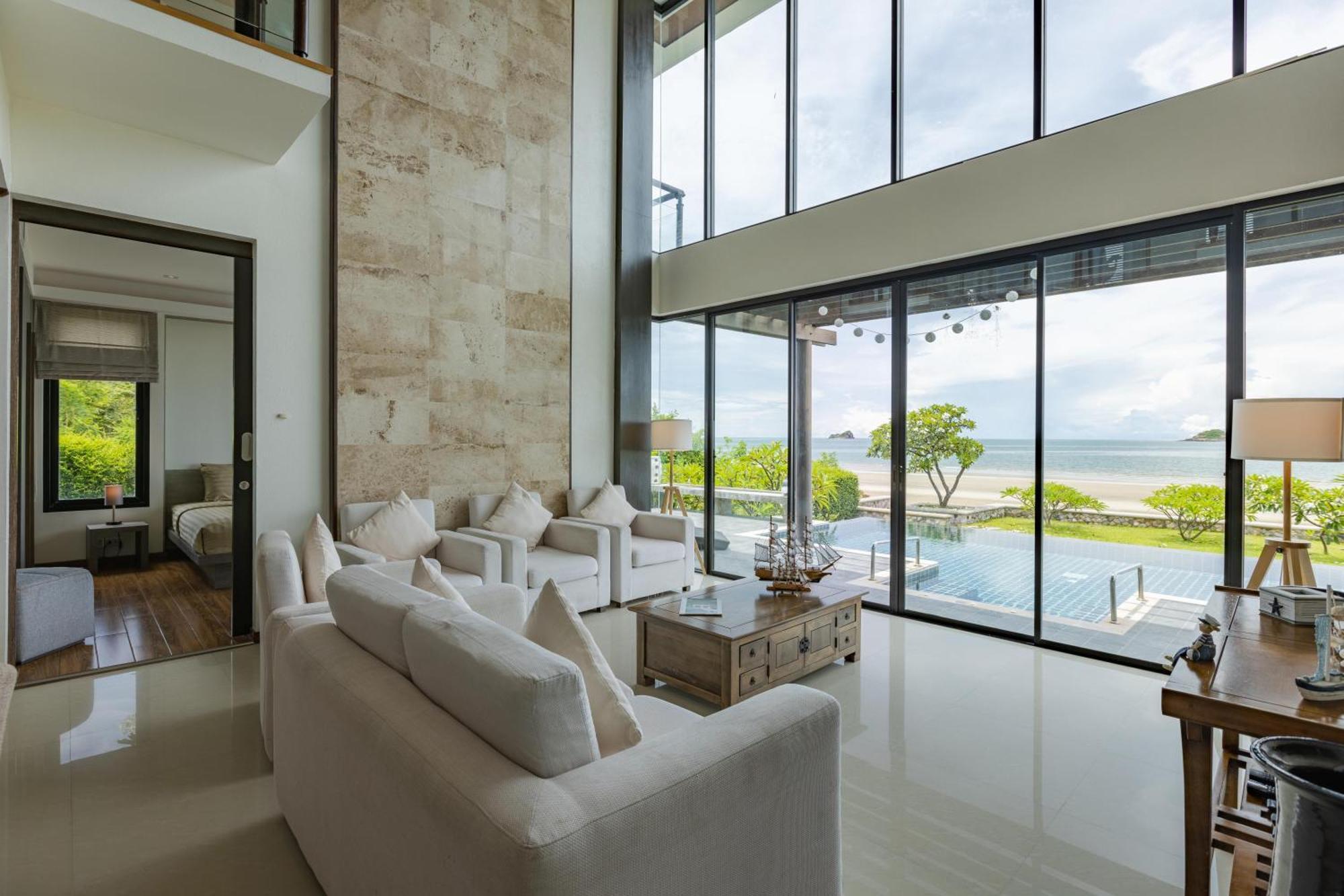 Beachfront Modern 4 Bedroom Pool Villa - Rv Χουά Χιν Εξωτερικό φωτογραφία